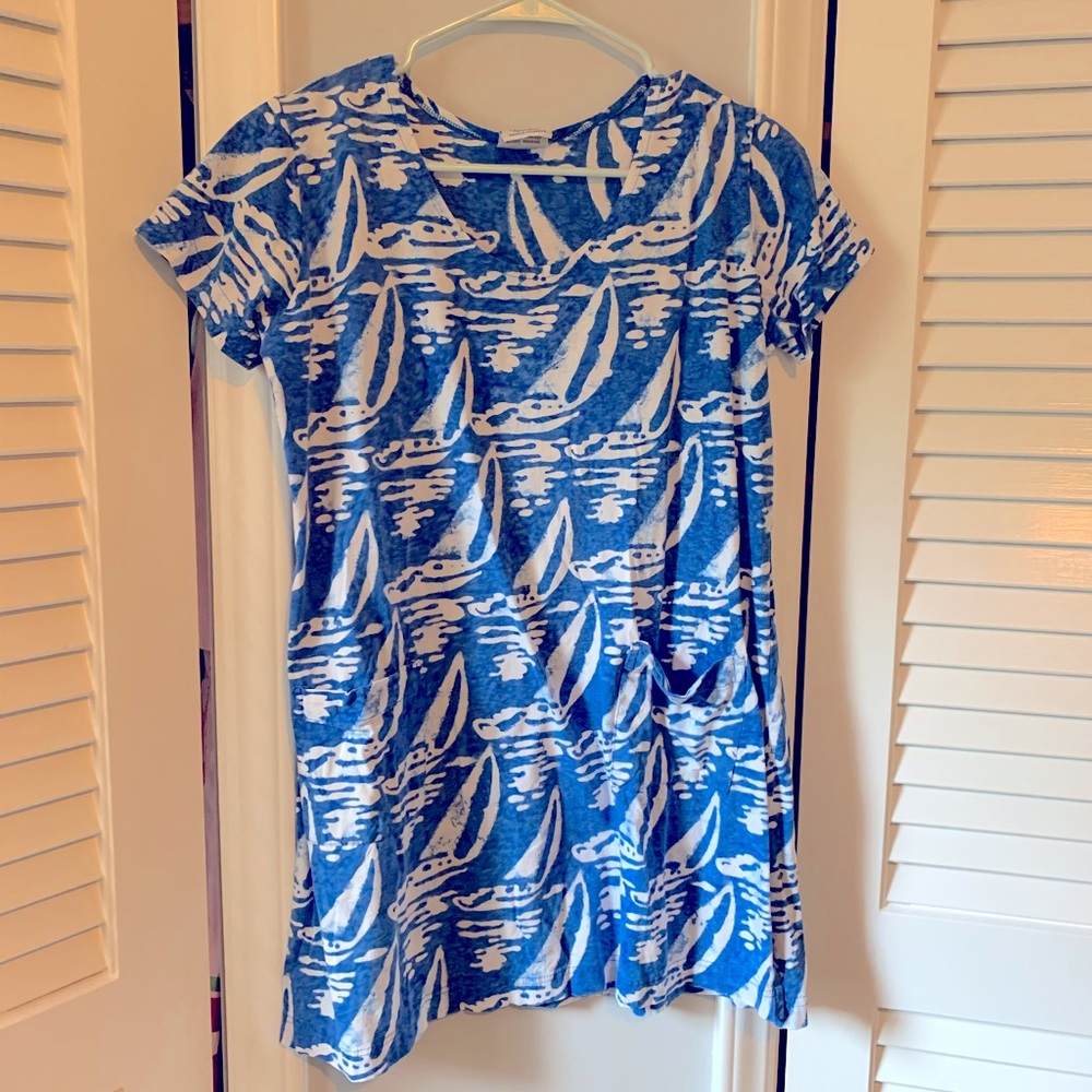 Rum Reggae Cotton Sailboat Coverup